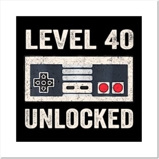 Level 40 Video 40th Birthday Posters and Art